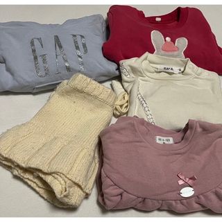 ベビーギャップ(babyGAP)の女の子　服　ベビー　80㎝　8点セット(トレーナー)