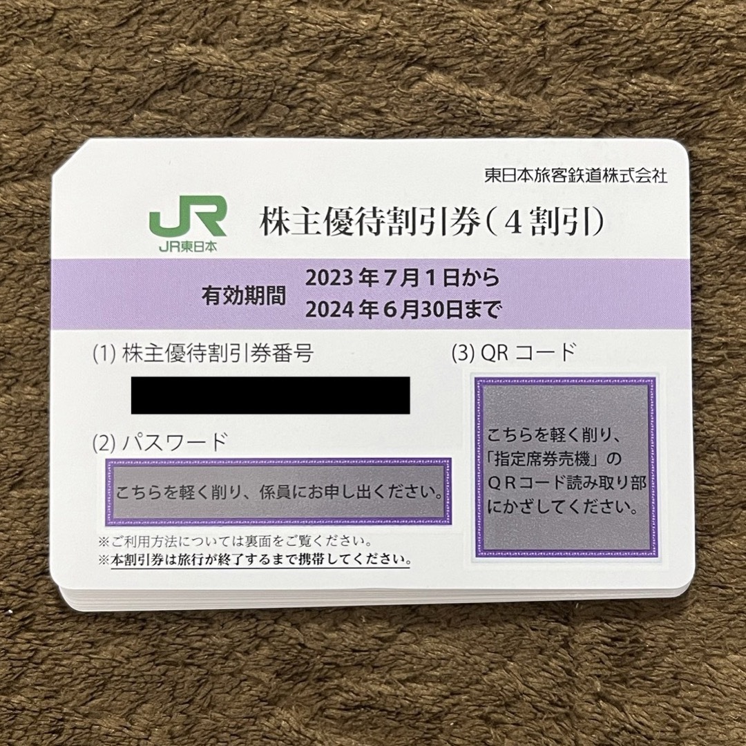 JR東日本旅客鉄道　株主優待　10枚