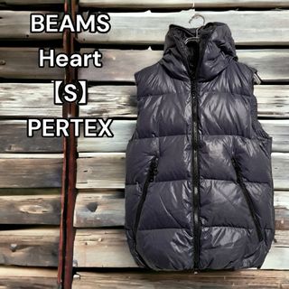 ビームス(BEAMS)の美品★BEAMS【ビームス】PERTEX ダウンベスト ネイビー アウトドア S(ダウンベスト)