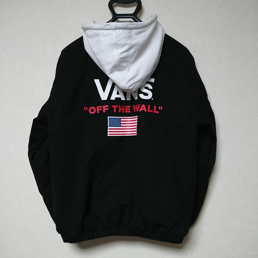 VANS - 【VANS】OFF THE WALL フード付きMA-1ジャケットパーカー VANS - 【VANS】OFF THE WALL フード付きMA-1ジャケットパーカー