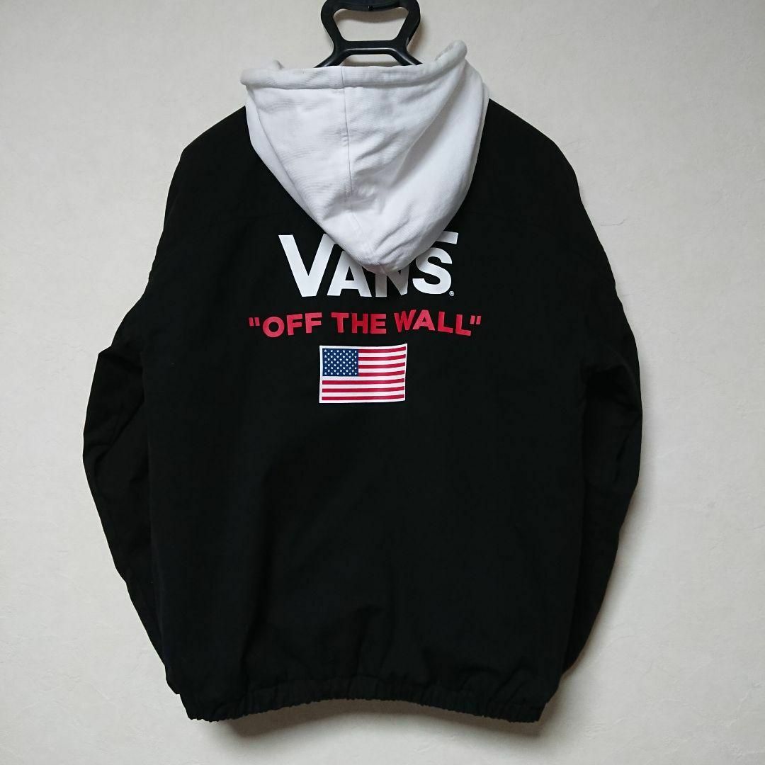 VANS(ヴァンズ)の【VANS】OFF THE WALL フード付きMA-1ジャケットパーカー M メンズのジャケット/アウター(その他)の商品写真