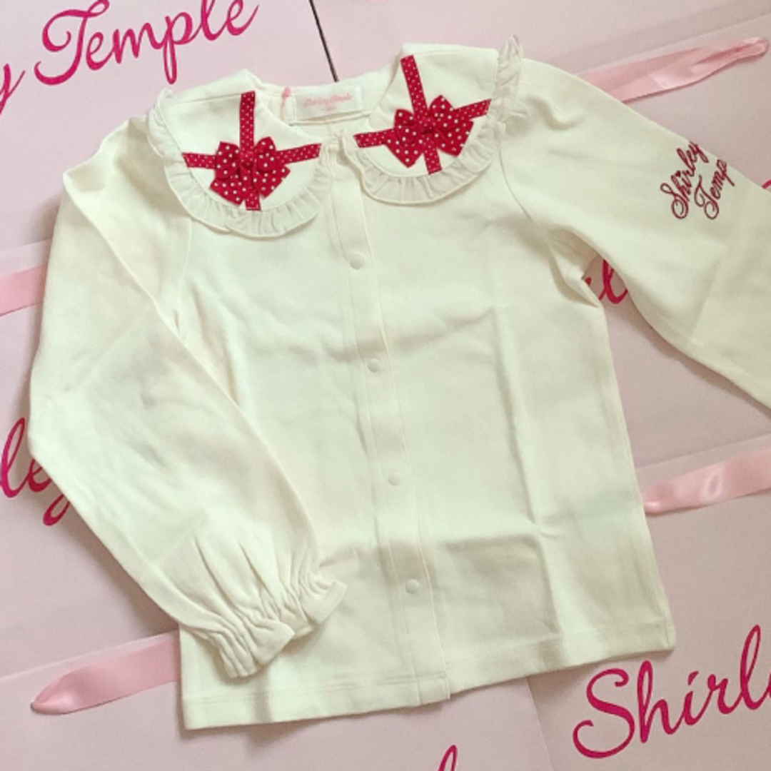 Shirley Temple(シャーリーテンプル)のシャーリーテンプル🎀カットソーブラウス 120 キッズ/ベビー/マタニティのキッズ服女の子用(90cm~)(Tシャツ/カットソー)の商品写真