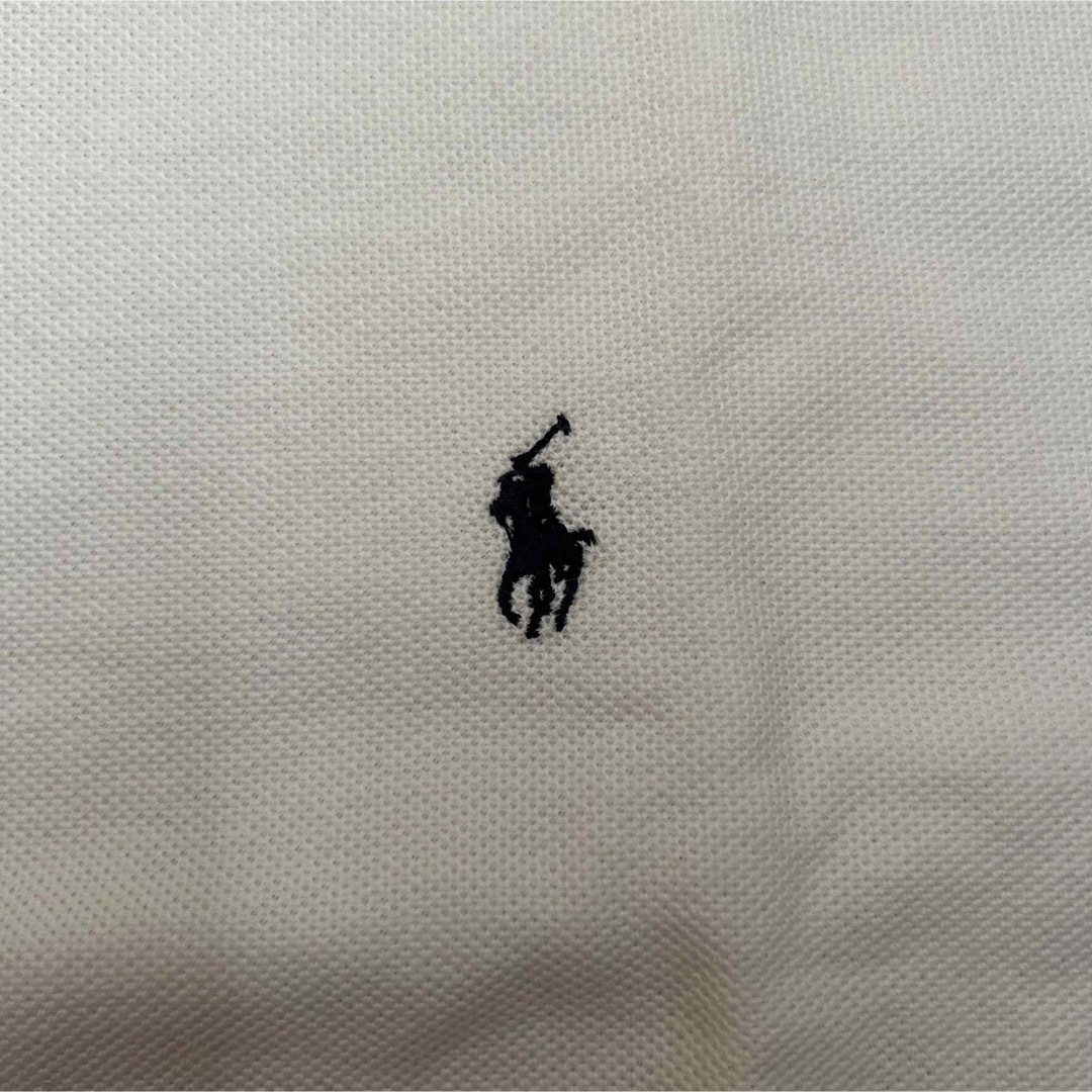 新品 90s POLO Ralph Lauren 長袖ポロシャツ 緑タグ 白