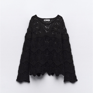 ザラ(ZARA)のZARA ニット BLACK(ニット/セーター)