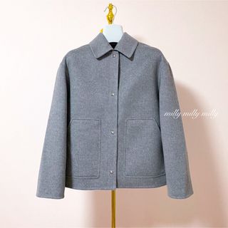 Hermes - エルメス カシミヤ100% ダブルフェイス ショート ジャケット