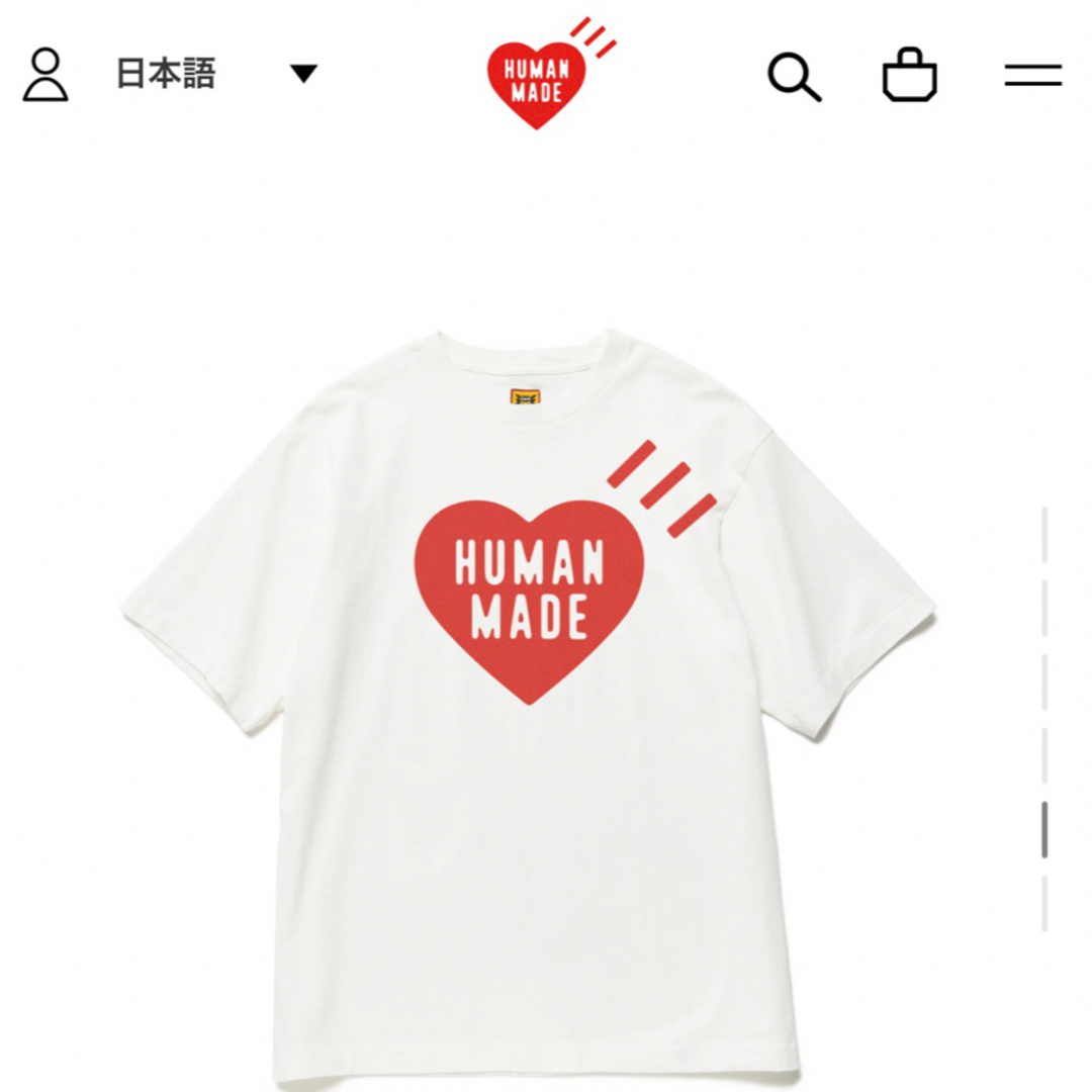 HUMAN MADE(ヒューマンメイド)のHUMAN MADE Tシャツ メンズのトップス(Tシャツ/カットソー(半袖/袖なし))の商品写真