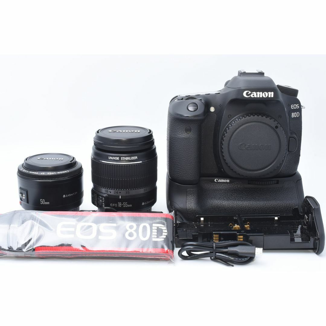 Canon - ☆美品☆ Canon EOS 80D ダブルレンズセットの通販 by ...