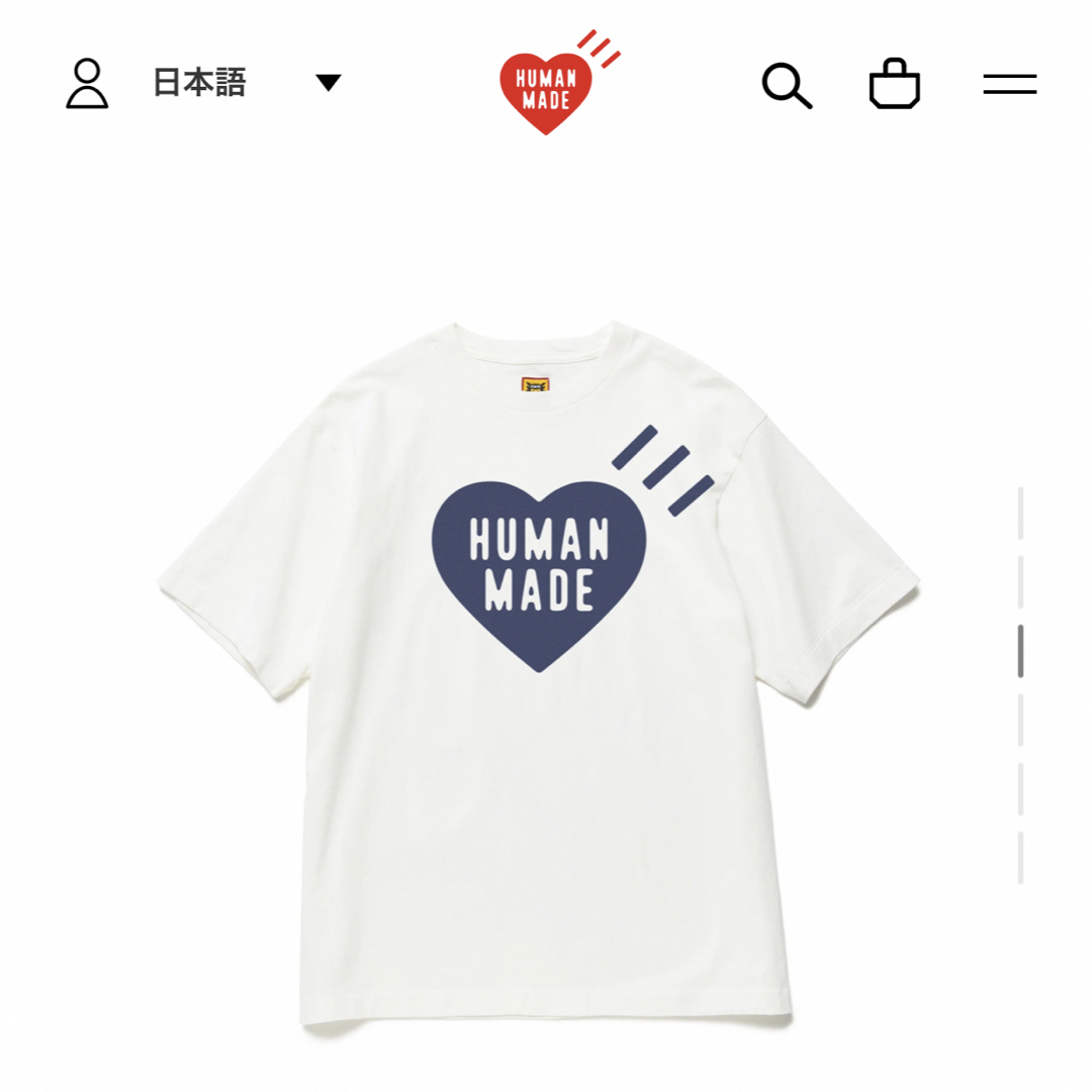 HUMAN MADE(ヒューマンメイド)のHUMAN MADE Tシャツ メンズのトップス(Tシャツ/カットソー(半袖/袖なし))の商品写真