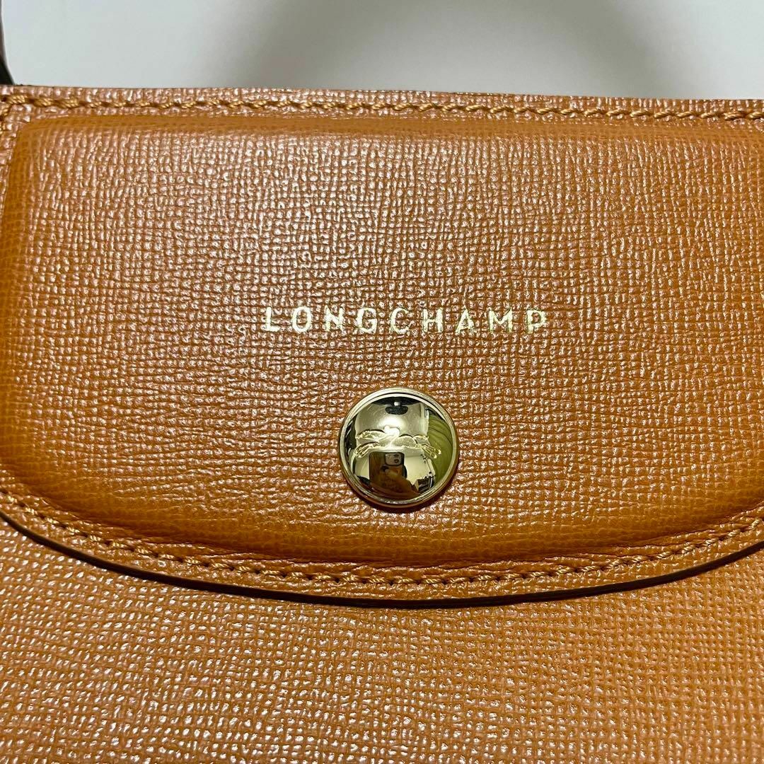 【未使用品】LONGCHAMP ハンドバッグ 2way エリタージュ ブラウン