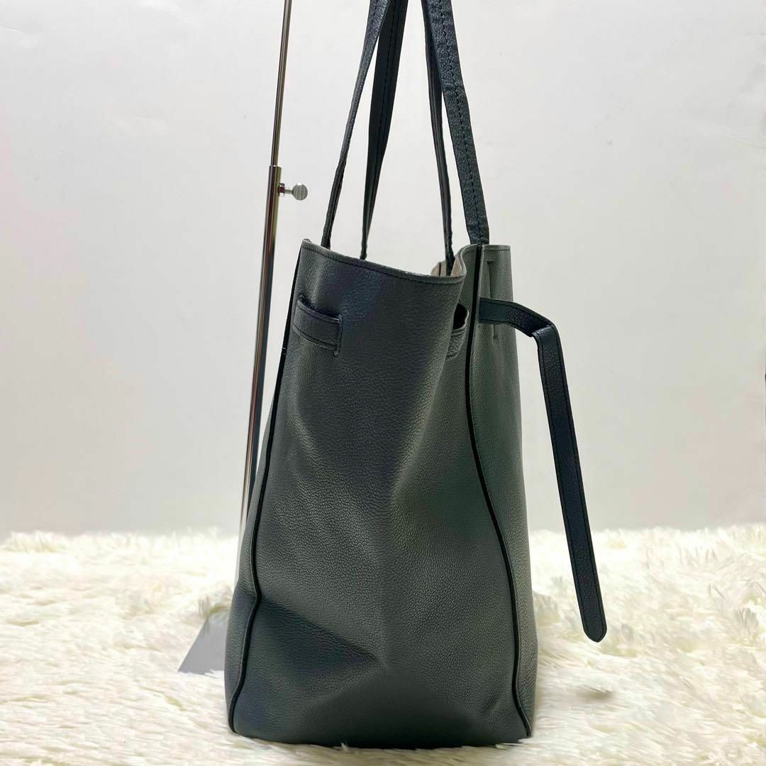 【CELINE】トートバッグ カバファントム スモール グレー A4収納 旧ロゴ