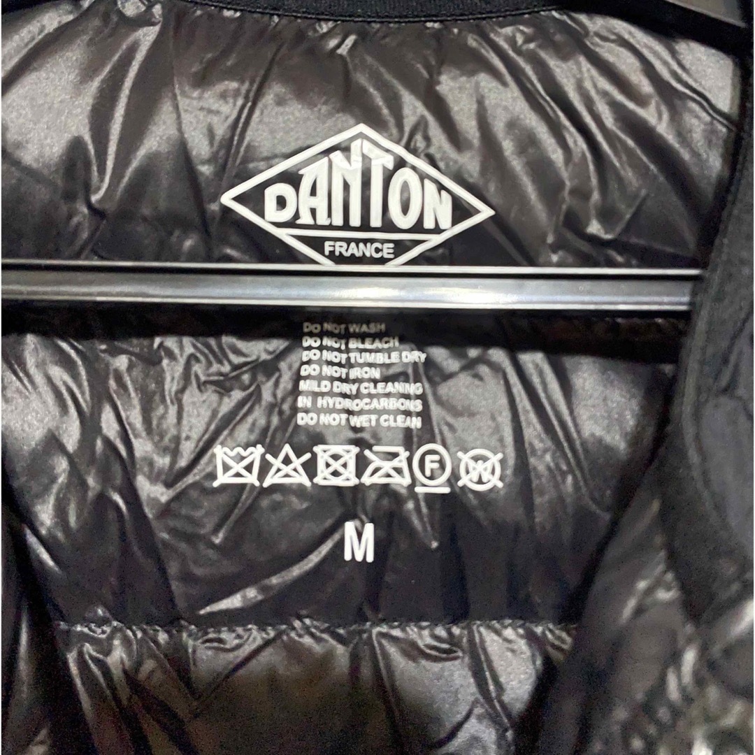 DANTON(ダントン)のDANTONインナーダウン　ブラック　Ｍサイズ レディースのジャケット/アウター(ダウンジャケット)の商品写真