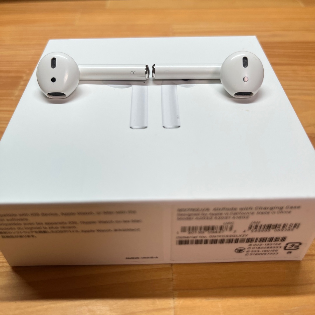 ヘッドフォン/イヤフォンAirPods 第2世代　本体　本体フルセット