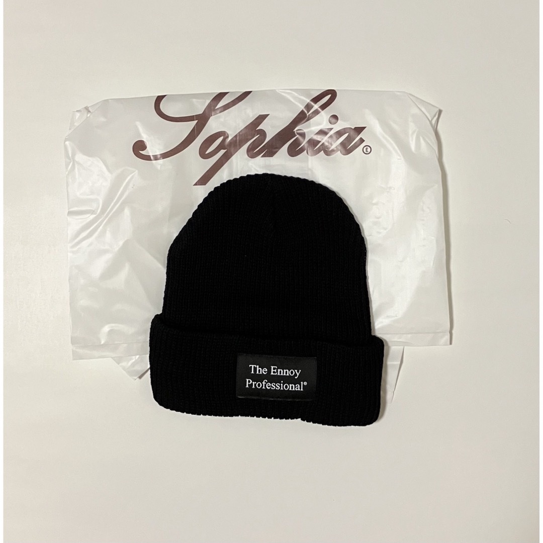 1LDK SELECT(ワンエルディーケーセレクト)の【新品未使用】 Ennoy COTTON BEANIE BLACK メンズの帽子(ニット帽/ビーニー)の商品写真