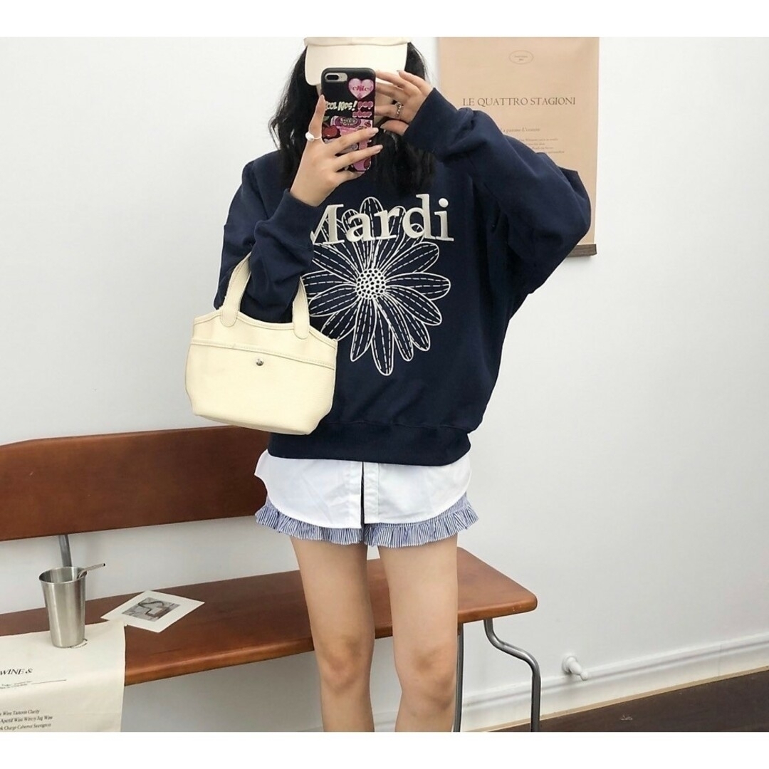 マルディメクルディ Mardi Mercredi スウェット ネイビー マルディメクルディ Mardi Mercredi スウェット ネイビー
