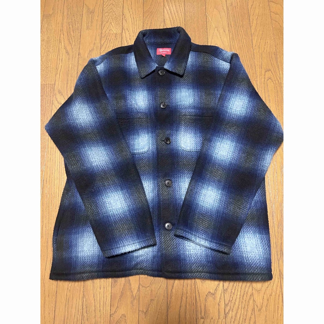 supreme shadow plaid fleece shirt