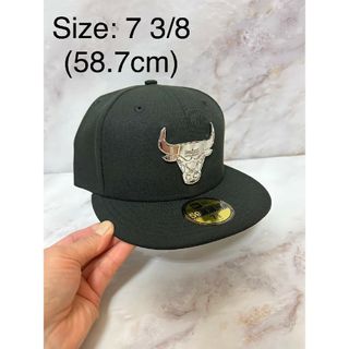 ニューエラー(NEW ERA)のNewera 59fifty シカゴブルズ シルバーメタルロゴ キャップ(キャップ)