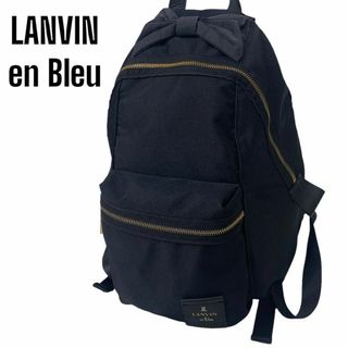 ランバンオンブルー(LANVIN en Bleu)のランバンオンブルー LANVIN en bleu リュック リボン ブラック　黒(リュック/バックパック)