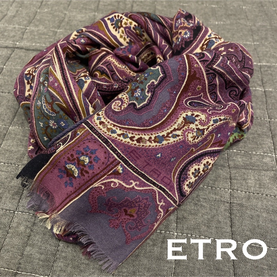 ETRO - ETRO エトロ ペイズリー 大判ストール マフラー スカーフの通販 ...