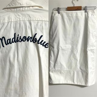 マディソンブルー(MADISONBLUE)のmadison blue  カスタマイズ　刺繍　ハンプトンシャツ　スカート(シャツ/ブラウス(長袖/七分))