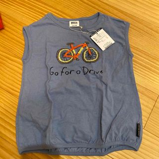 ブリーズ(BREEZE)のノースリーブ　青　自転車(Tシャツ/カットソー)