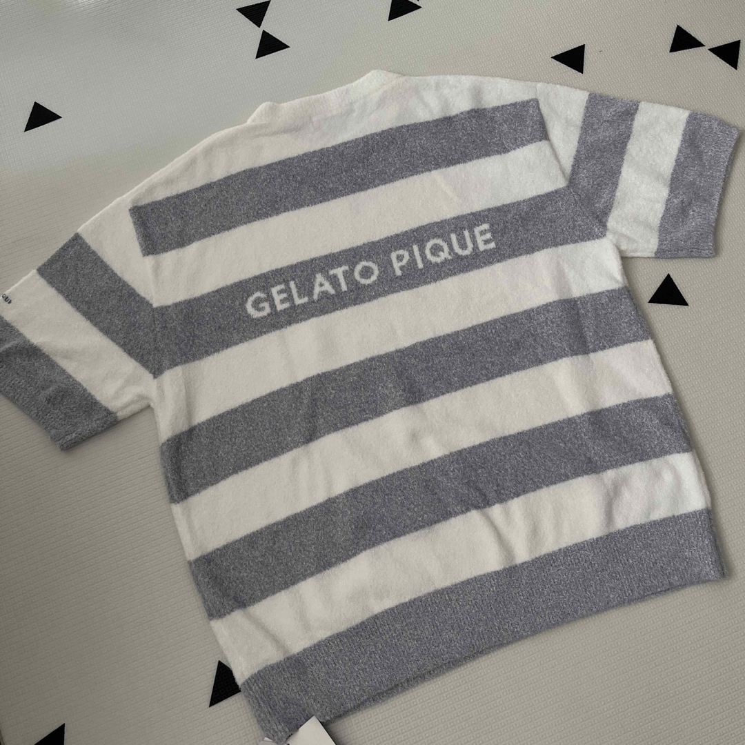 gelato pique(ジェラートピケ)の【GELATO PIQUE HOMME】スムーズィーメランジボーダープルオーバー レディースのルームウェア/パジャマ(ルームウェア)の商品写真