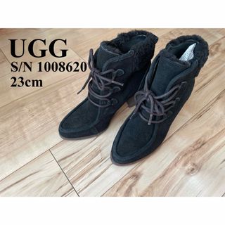 アグ(UGG)のUGG S/N 1008620 ショート ブーツ ヒール 23cm ブラック(ブーツ)