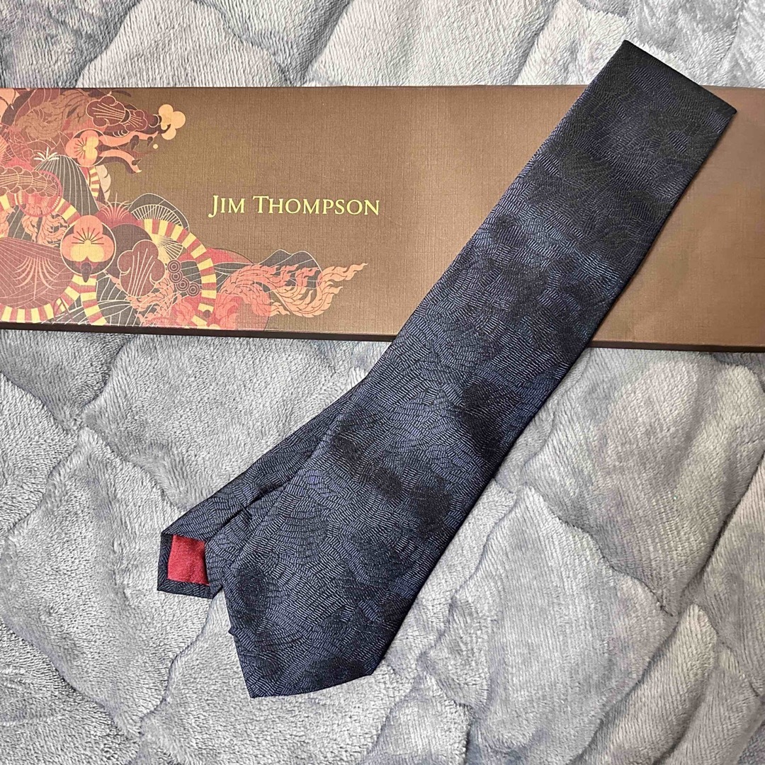 Jim Thompson(ジムトンプソン)のJIM THOMPSON ネイビーネクタイ  メンズのファッション小物(ネクタイ)の商品写真