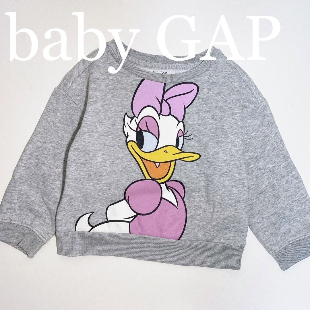 babyGAP(ベビーギャップ)のbaby GAP ベビーギャップ ディズニー デイジー スウェット トレーナー キッズ/ベビー/マタニティのキッズ服女の子用(90cm~)(その他)の商品写真