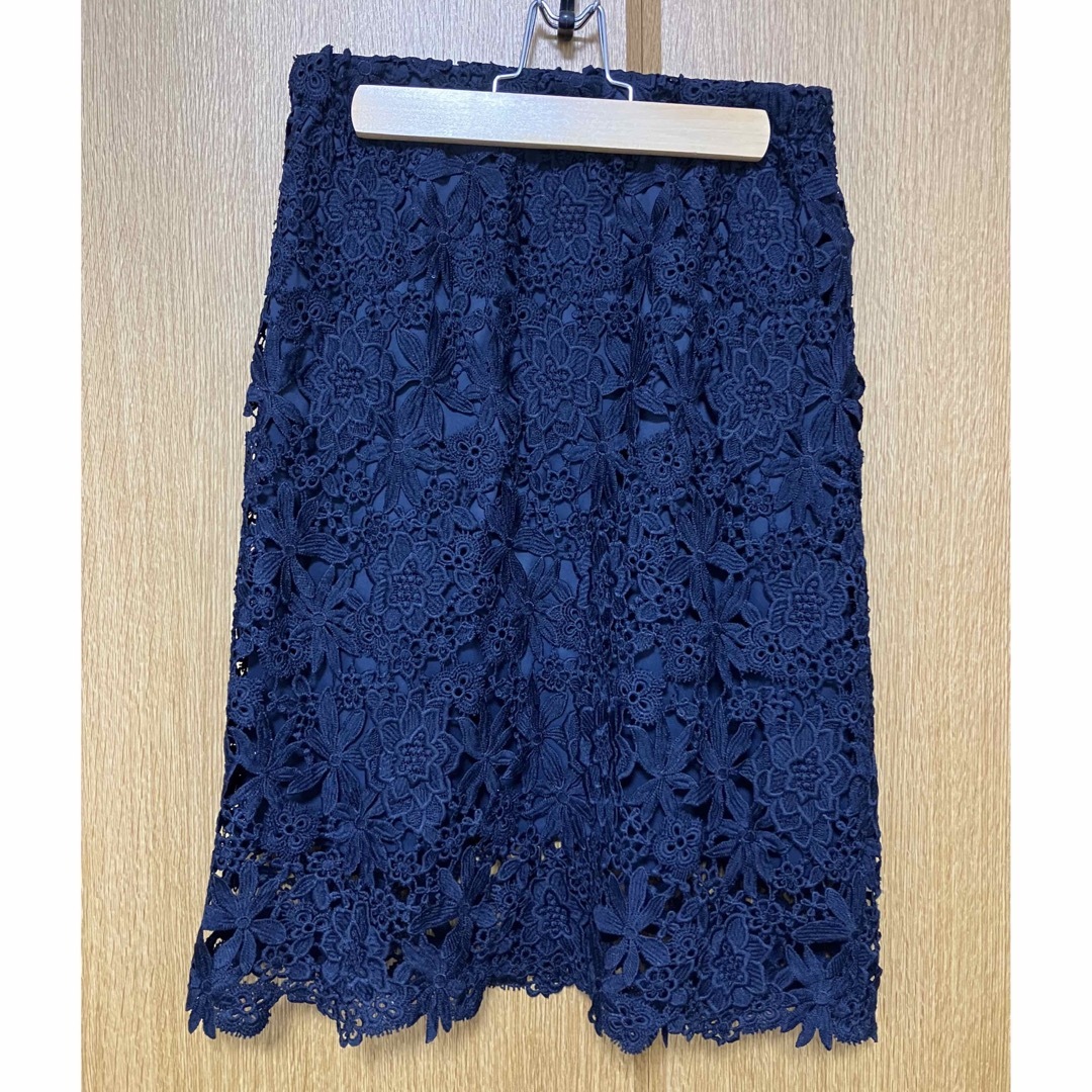 Couture Brooch(クチュールブローチ)のケミカルレーススカート レディースのスカート(ひざ丈スカート)の商品写真