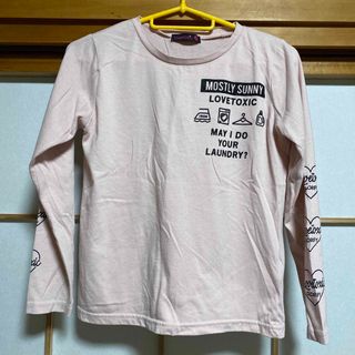 ラブトキシック(lovetoxic)のラブトキ ロンT ピンク　140cm S(Tシャツ/カットソー)