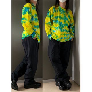 ビンテージ 80s 90s 黒  XL ナイロン 極暖 ラフ パンツ 希少 美品(ワークパンツ/カーゴパンツ)