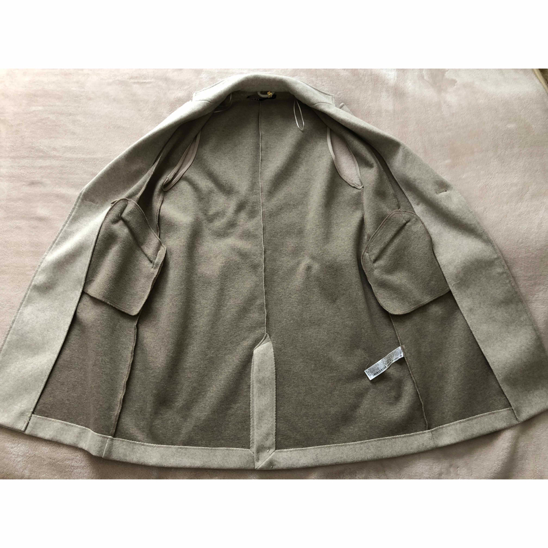 ZARA - ZARA ダブルブレストソフトベスト ベージュ M コート ZARA - ZARA ダブルブレストソフトベスト ベージュ M コート