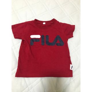 フィラ(FILA)のFILA フィラ　トップス　Tシャツ　赤　レッド　90  (Tシャツ/カットソー)