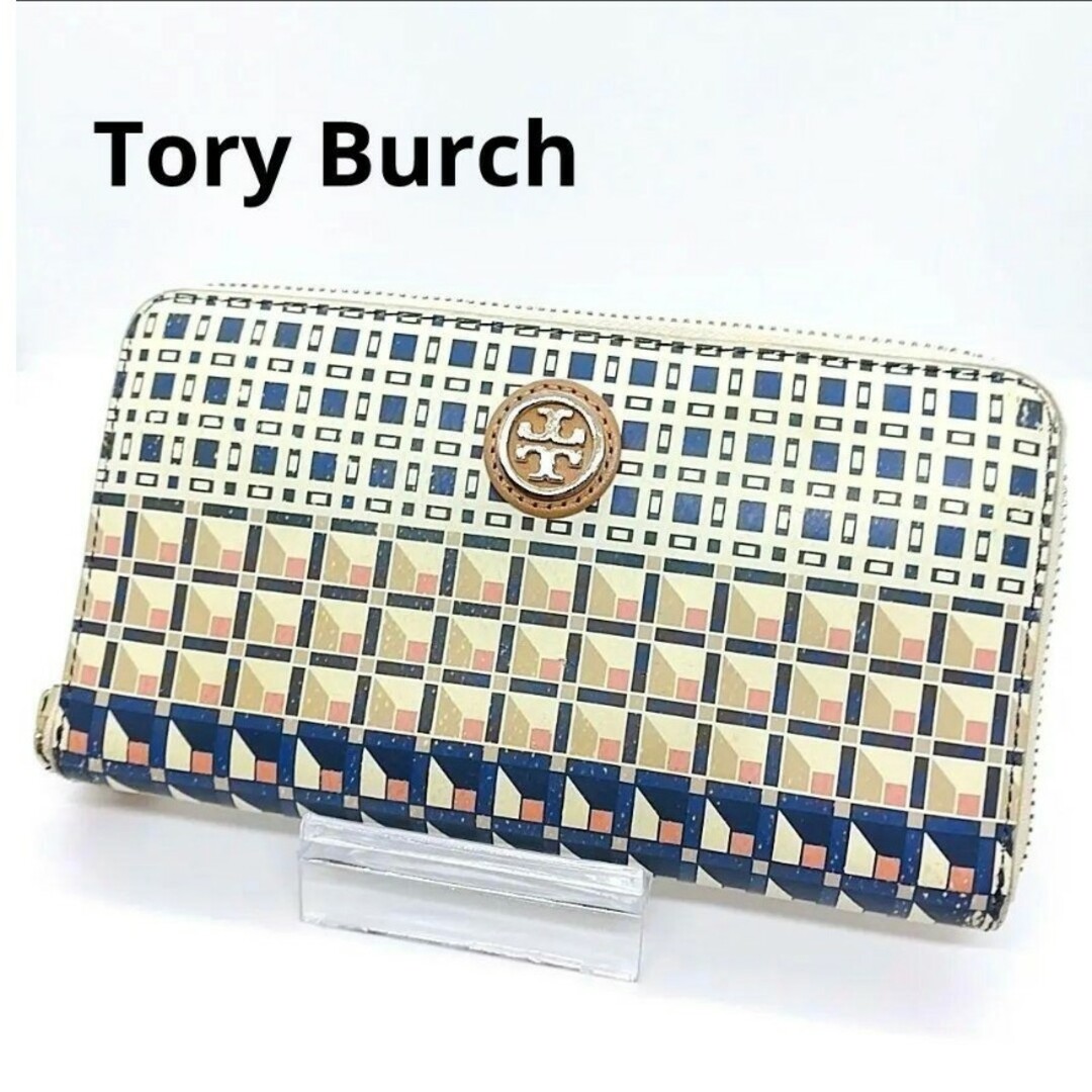トリーバーチ Tory Burch ラウンドファスナー 長財布 レザー-