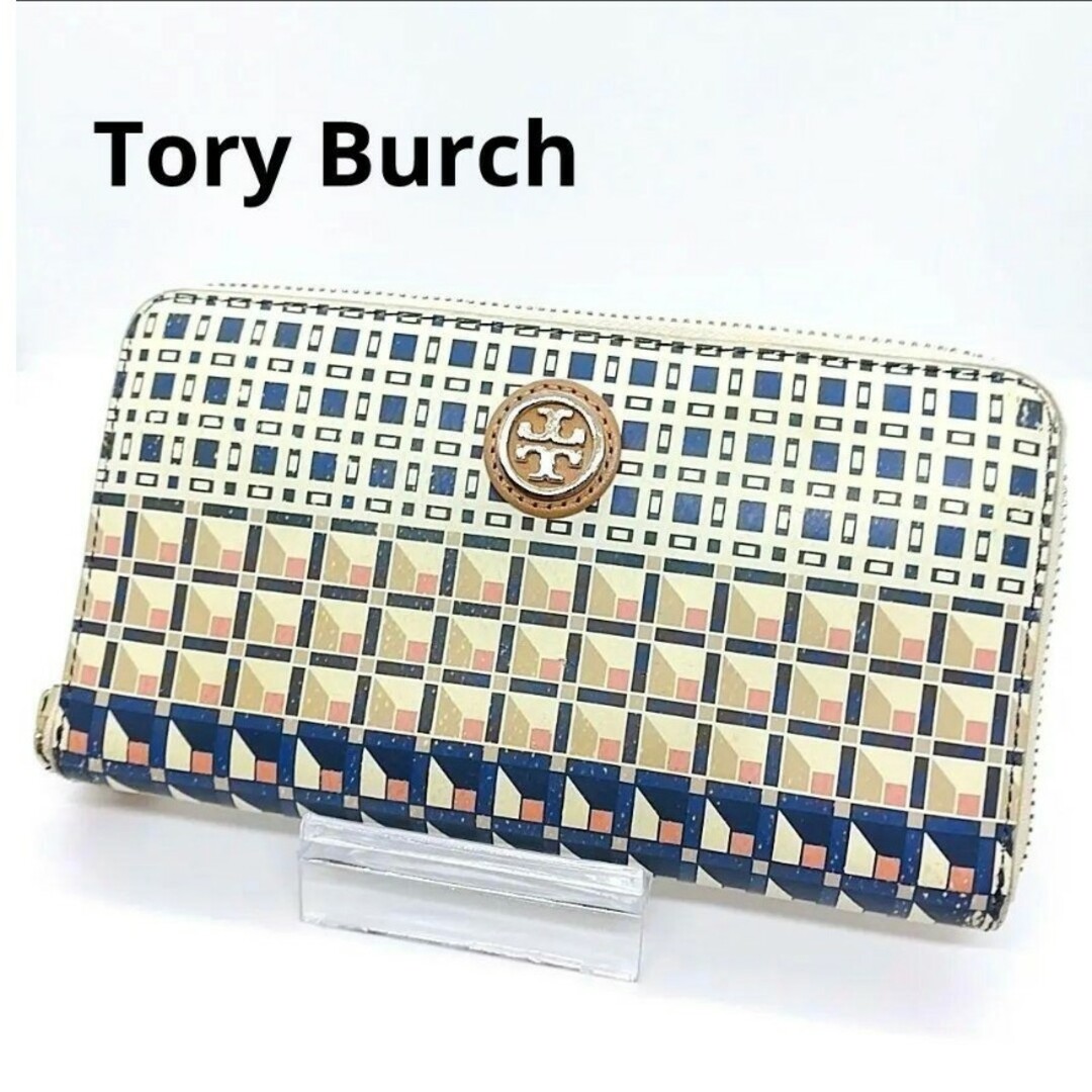 開閉式トリーバーチ Tory Burch ラウンドファスナー 長財布 レザー