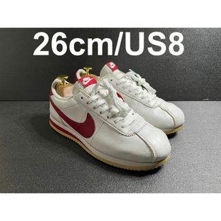 26cm NIKE CORTEZ BASIC LEATHER GYM RED