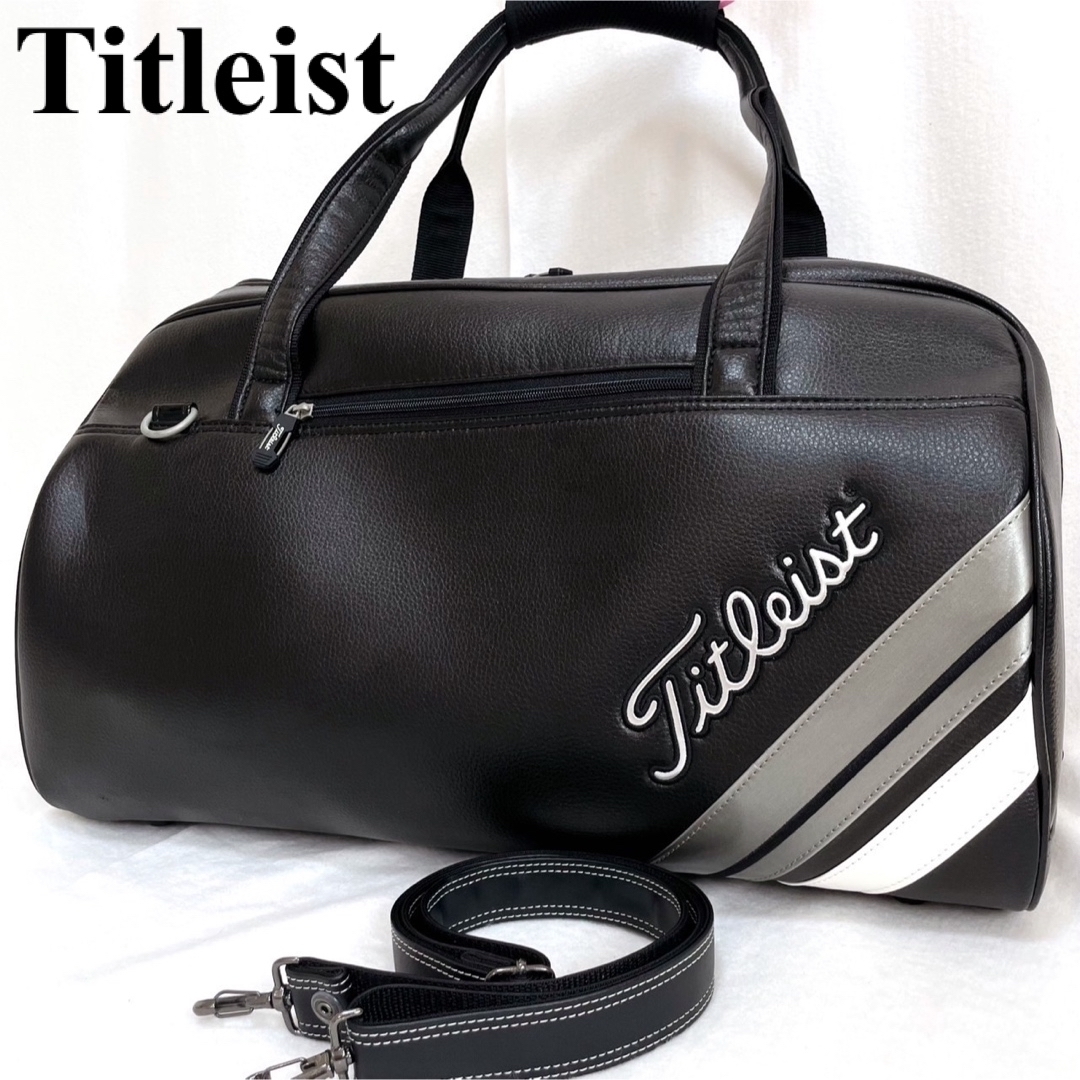 美品✨高級感 タイトリスト Titleist ボストンバッグ　ゴルフ ショルダーゴルフ