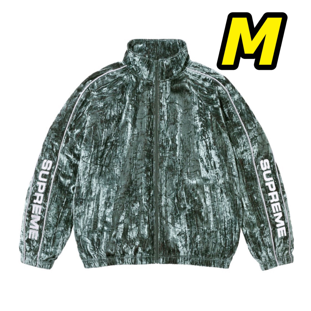 Supreme Crushed Velvet Track Jacket 緑 | フリマアプリ ラクマ