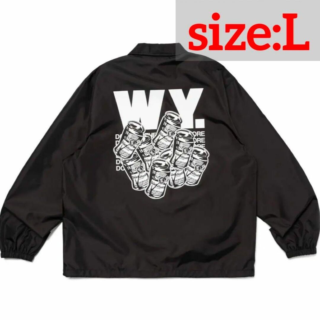 WY26JK010素材Wasted Youth Coach Jacket "Black" Lサイズ