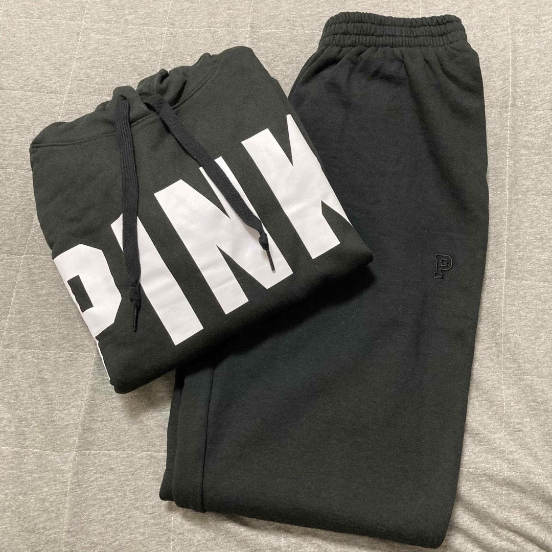 VS PINK フリースパーカー 【M】／ スウェット パンツ【M】上下セット