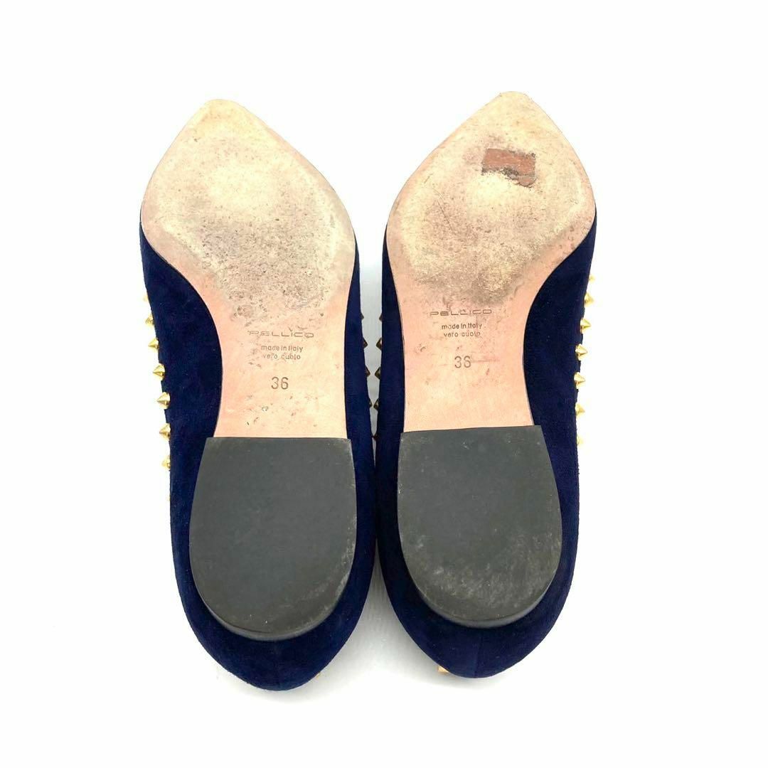 PELLICO(ペリーコ)の✨️極美品✨️ペリーコ 23cm スエード ネイビー フラット レディースの靴/シューズ(バレエシューズ)の商品写真