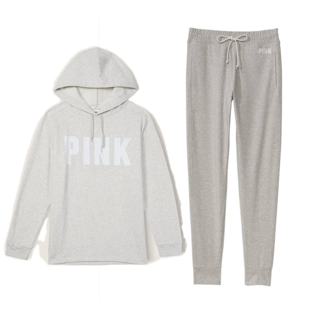 VS PINK フリースパーカー 【M】／ スウェット パンツ【M】上下セット