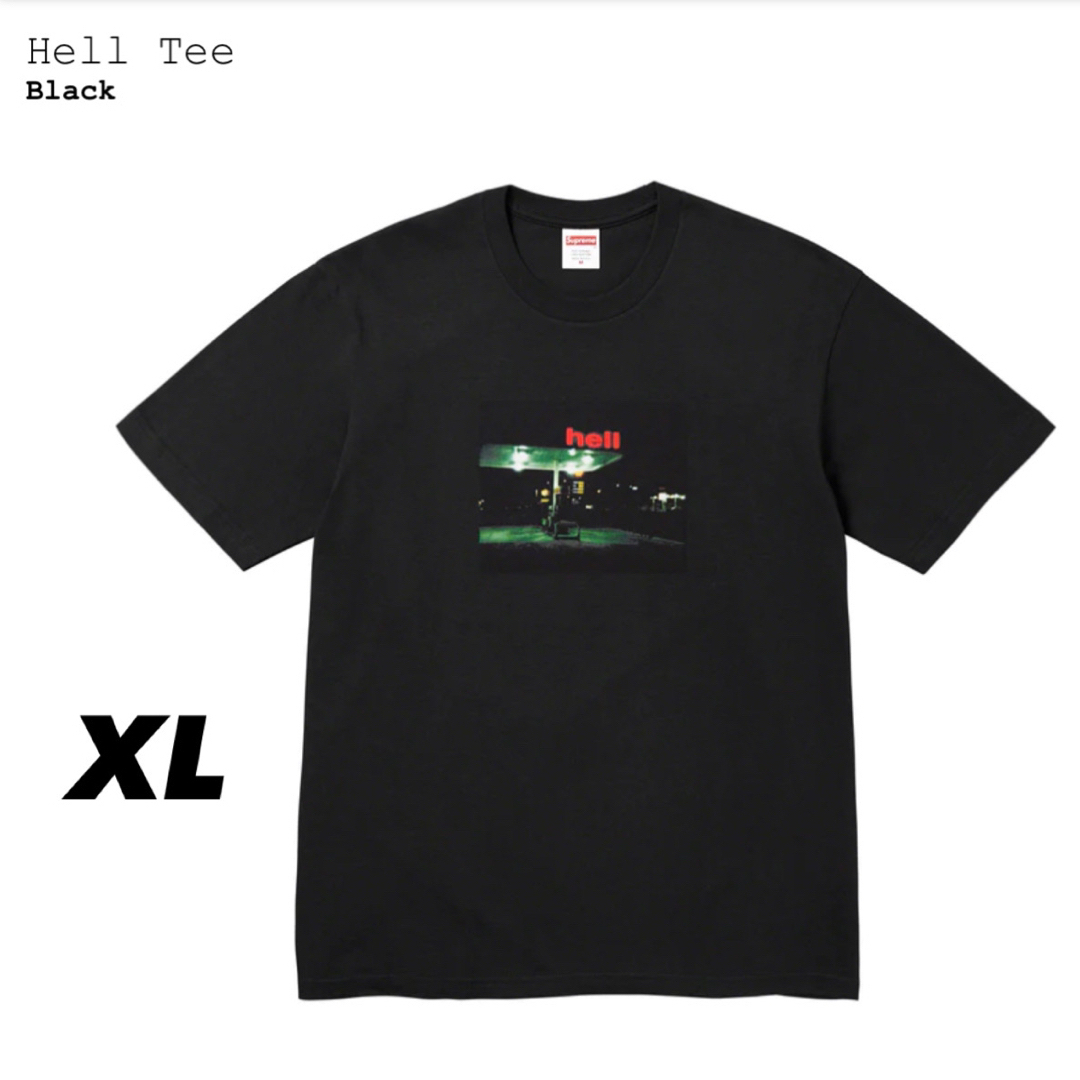 Supreme(シュプリーム)の【新品未使用:XLsize】supreme hell Tee BLACK メンズのトップス(Tシャツ/カットソー(半袖/袖なし))の商品写真