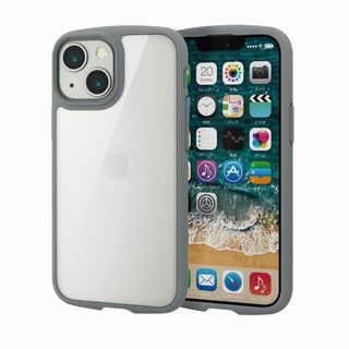 【色: グレー】エレコム iPhone 13 mini/ハイブリッドケース/TO(その他)