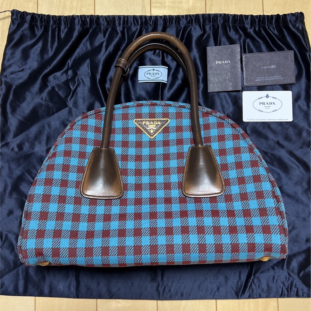 PRADA - PRADA ギンガムチェック ボーリングバッグの通販 by PRADA - PRADA ギンガムチェック ボーリングバッグの通販 by