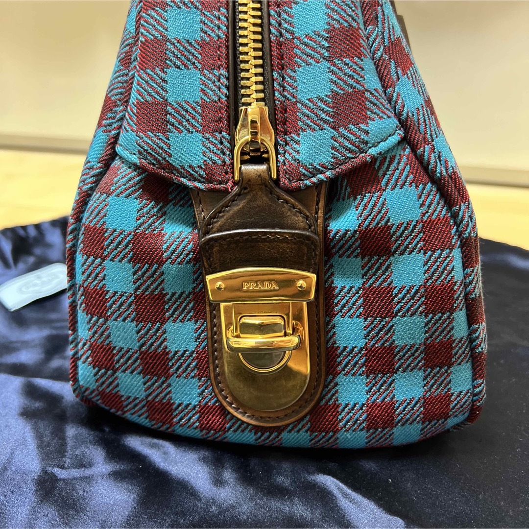 PRADA - PRADA ギンガムチェック ボーリングバッグの通販 by PRADA - PRADA ギンガムチェック ボーリングバッグの通販 by