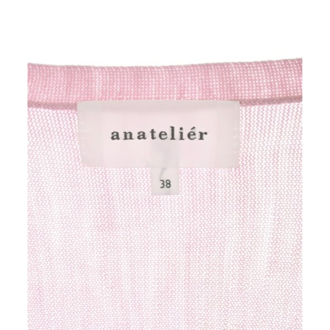 anatelier(アナトリエ)のanatelier アナトリエ カーディガン 38(M位) ピンク 【古着】【中古】 レディースのトップス(カーディガン)の商品写真