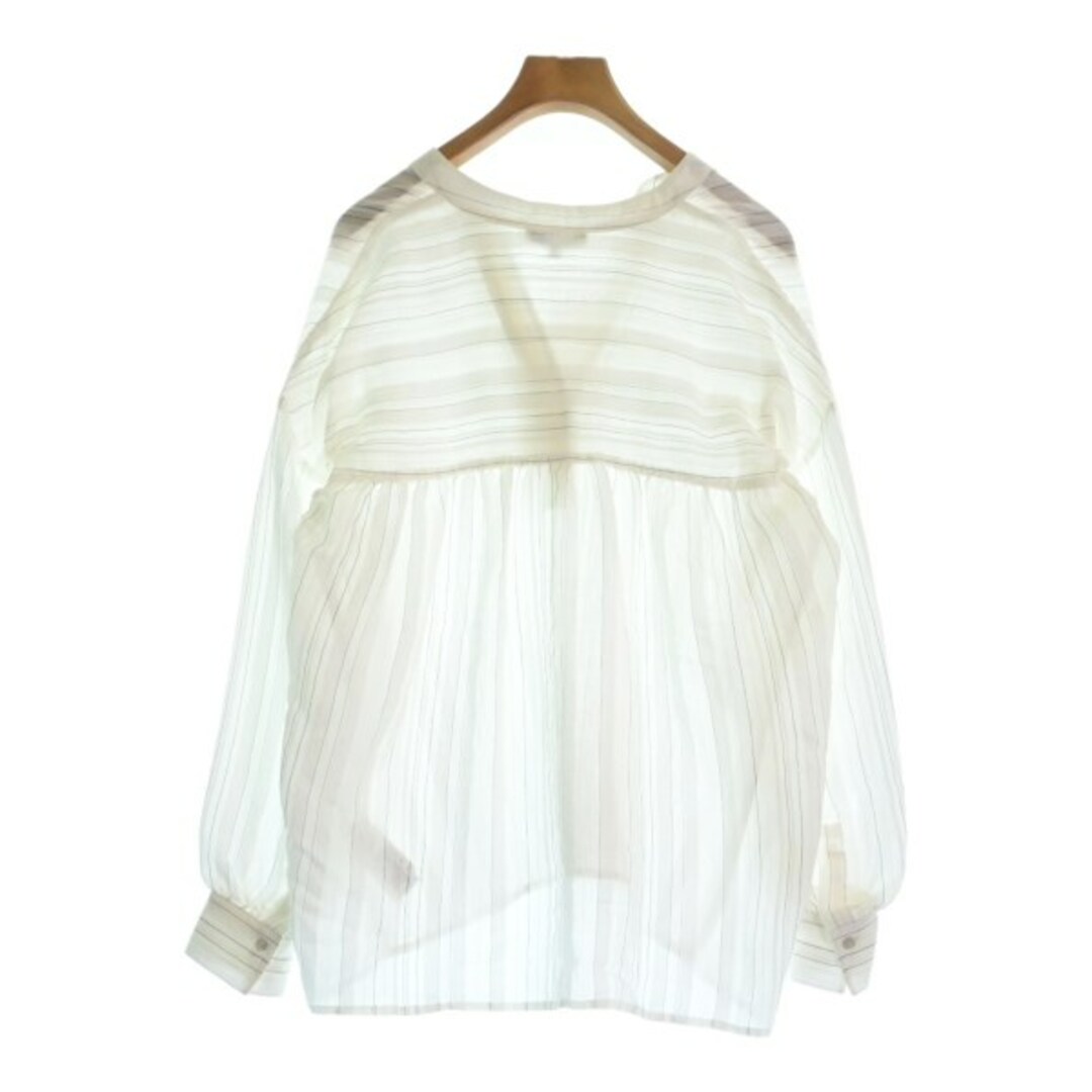 Vince ヴィンス ブラウス XS 白x黒(ストライプ) 【古着】【中古】