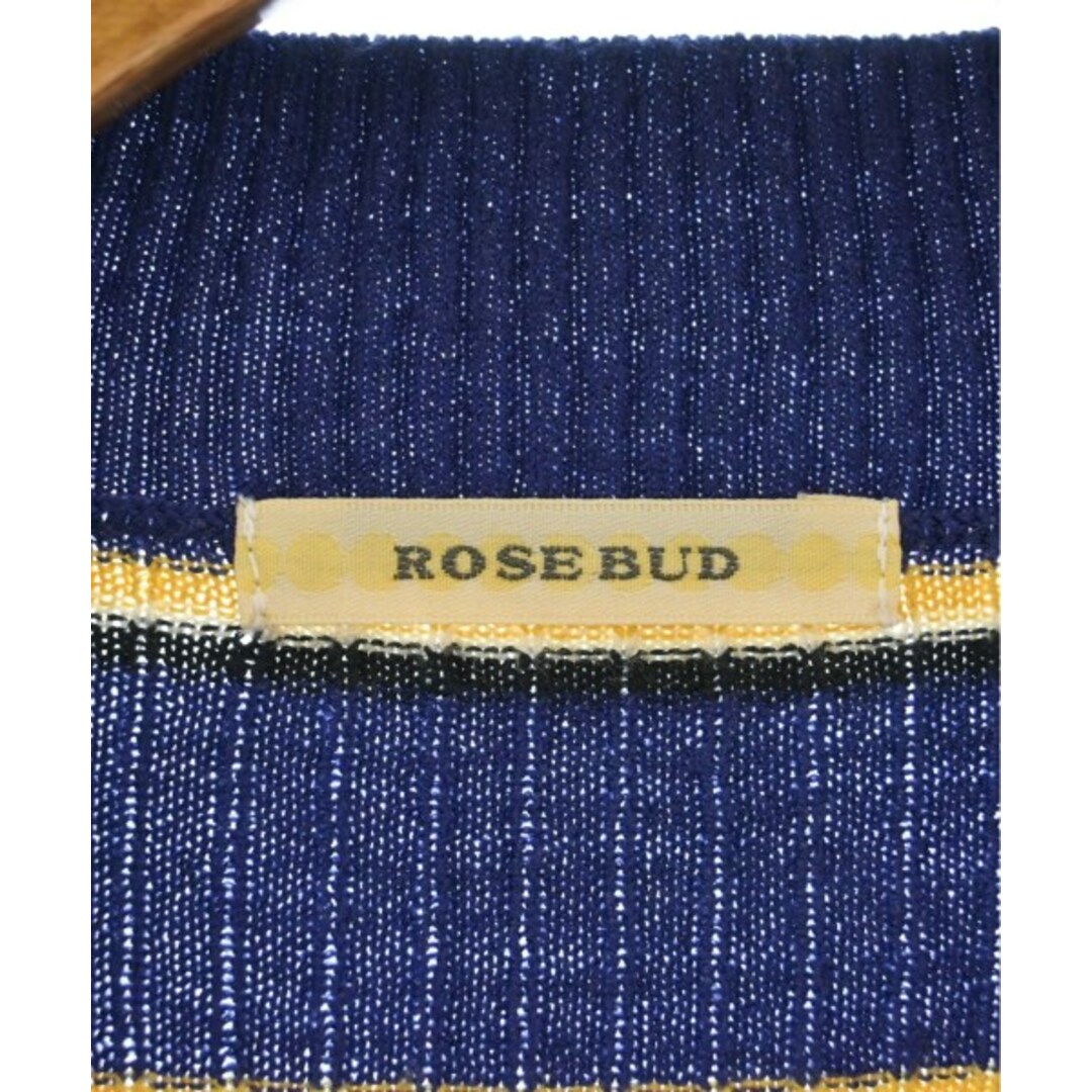 ROSE BUD(ローズバッド)のROSE BUD ニット・セーター F 紺xベージュx白等(ボーダー) 【古着】【中古】 レディースのトップス(ニット/セーター)の商品写真