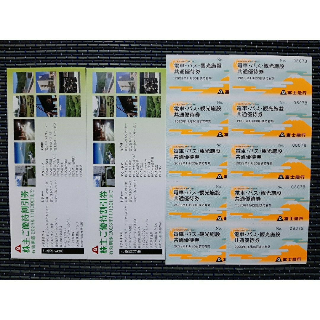 富士急行 共通優待券10枚+株主ご優待割引券2冊 富士急 富士急行 共通優待券10枚+株主ご優待割引券2冊 富士急